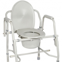 Deluxe Steel Drop-Arm Commode thumbnail